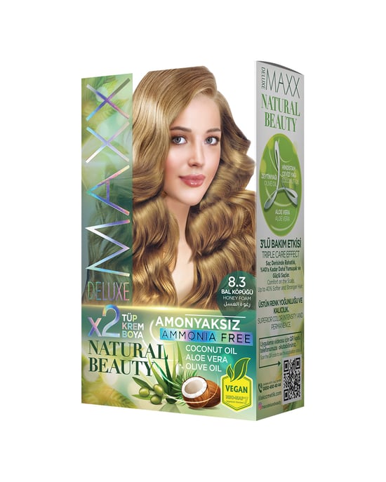 Maxx Deluxe Natural Beauty Amonyaksız Set Boya 8.3 Bal Köpüğü