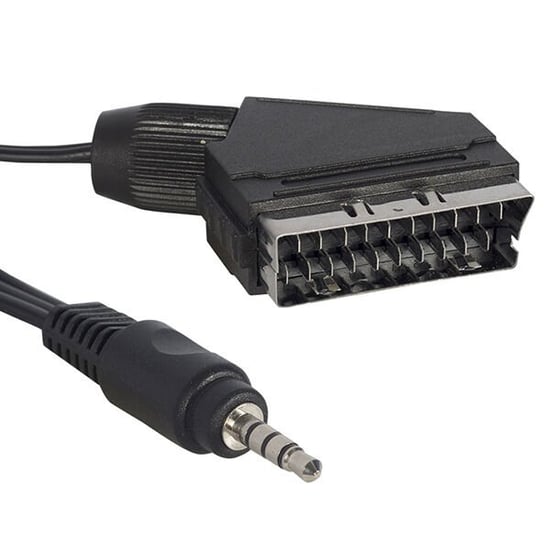 3.5 Mm Stereo Erkek/scart Kablo 1.2 Metre Kısa Jack Uydu Alıcısı Av Kablo