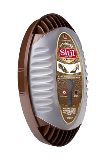 Sitil Classic Hazneli Parlatıcı Sünger Koyu Kahverengi 10 Ml