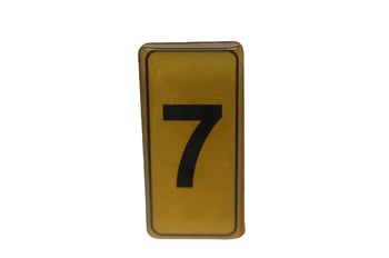 Kapı Numarası No-7 Silikonlu Yapışkanlı
