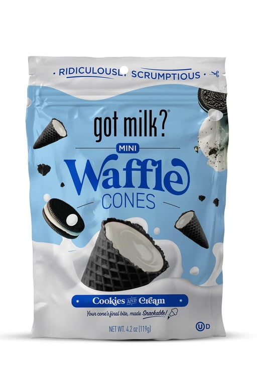 Got Milk Mini Waffle Cones Cookies & Cream 119gr