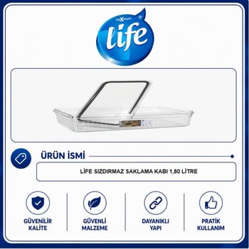 Life Sızdırmaz Saklama Kabı 1.80