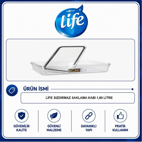 Life Sızdırmaz Saklama Kabı 1.80