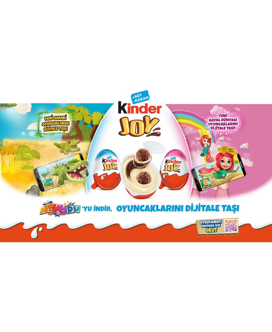 Kinder Joy Sürpriz Yumurta 20 Gr X 3'lü Paket Kızlara Özel Oyuncaklı