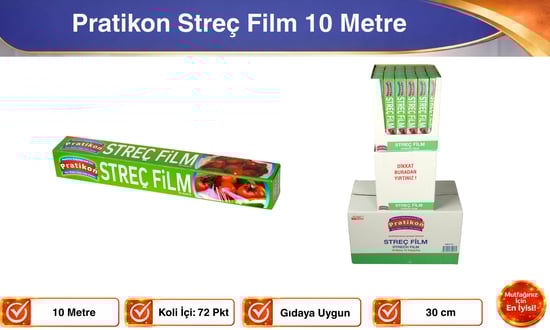 Pratikon Streç Film 10 Metre