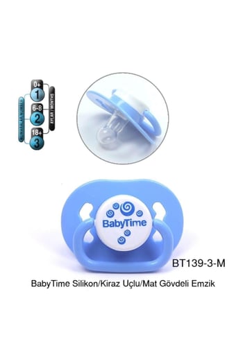 Babytime Emzik Kiraz Uçlu Mat Gövde No:3-139