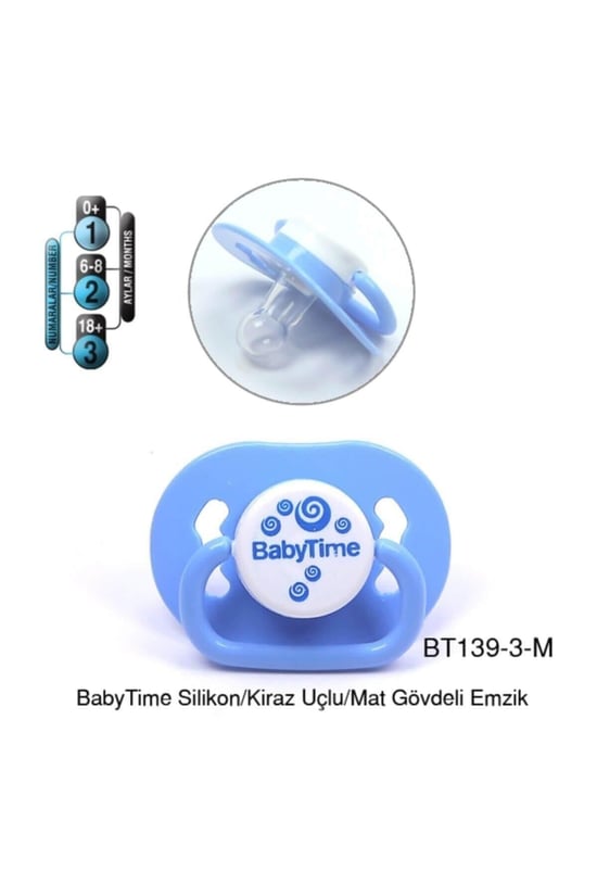 Babytime Emzik Kiraz Uçlu Mat Gövde No:3-139