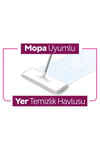 Sleepy Easy Clean Lilyum Buketi Mopa Uyumlu Yer Temizlik Havlusu&mendili 20 Yaprak