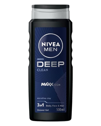 Nivea Men Deep Clean 3 in 1 Duş Jeli 500 ml