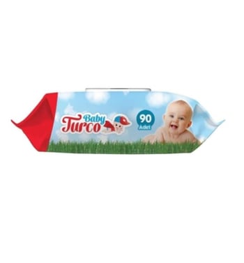 BABY TURCO 90 LI ISLAK HAVLU MAVİ
