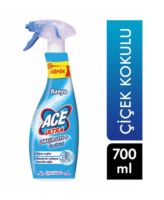 Ace Ultra Köpük Çamaşır Suyu Sprey 700 Ml Banyo