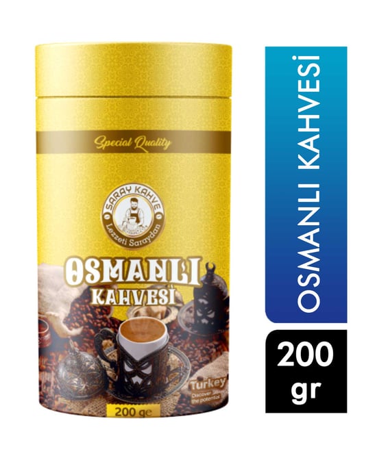Saray Kahve Osmanlı Kahvesi 200 Gr Silindir Kutu