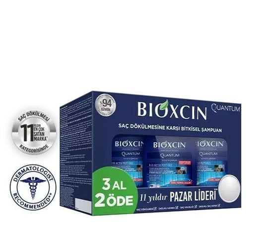 Bioxcin Quantum Şampuan 300 Ml - Normal ve Kuru Saçlar 3'lü