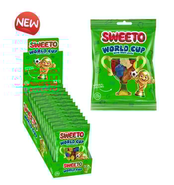 Sweeto Gummy World Cup 80 Gr Jelibon (gulutensiz)