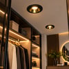 Ack Gold Reflektörlü Siyah Yuvarlak Spot Kasası Ah03-08231