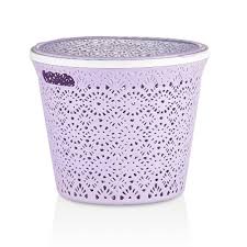 Merdem Dantel Yuvarlak Sepet-15 Litre-renkli