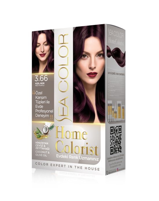 Sea Color Home Colorist Set Boya 3.66 Kızıl Mor