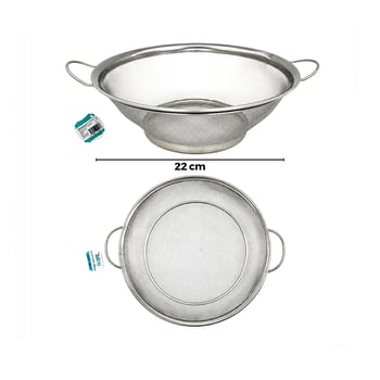 İ22-415 ( 22cm ) ( Metal Kulplu ) Tel Sepet Süzgeç