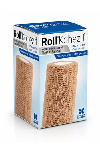 Roll Kohezif Kendine Yapışan 10cm X 4.5m Elastik Bandaj