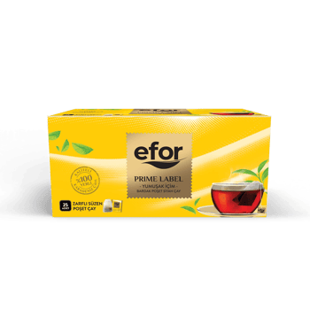 Efor Prime Label Bardak Poşet Siyah Çay 2 gr x 25 Adet
