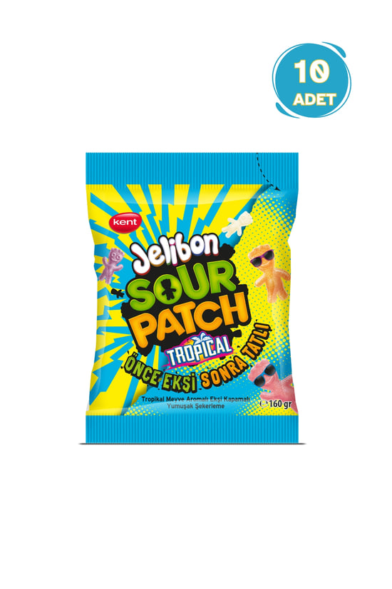 Jelibon Sour Patch Tropikal Meyve Aromalı Yumuşak Şekerleme 160 G