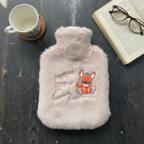 Buffer® Mutlu Robot Hayvan Figürlü Pembe Peluş Sıcak Su Torbası 1 Lt