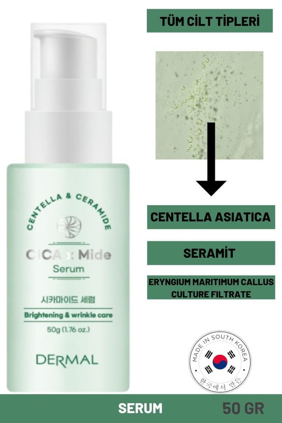 Dermal Cica X Mide Serum Centella Asiatica ve Seramid Özlü Serum