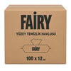 Fairy Yüzey Tem. Mendili  Platinum - Antibakteriyel Kapaklı 100 Ad.