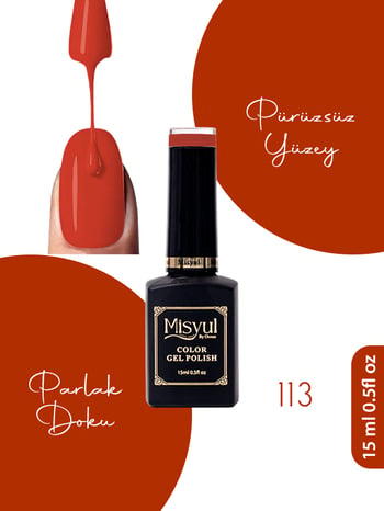 Misyul Uv Led Kalıcı Oje Nail Art 15 Ml 113