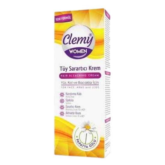 Clemy Women Tüy Sarartıcı Krem 70 Ml ve Aktivatör Krem Yüz,kol ve Bacaklar için 35 Ml
