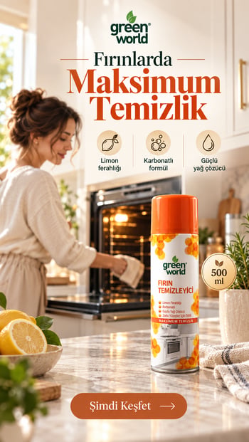 Green World Fırın Temizleyici Köpük Sprey 500 Ml