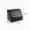 Tipbox - Bahşiş Kutusu Siyah - 15x10xh12cm