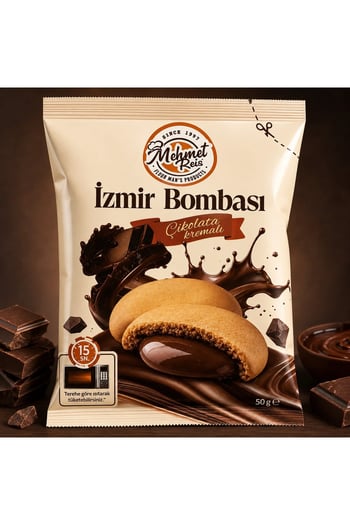 Mehmet Reis İzmir Bombası Çikolata Kremalı 50 Gr Standlı