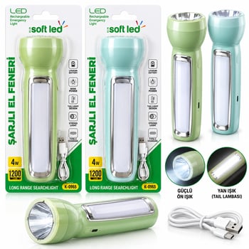 İnura Global Softled Şarjlı El Feneri K-0965