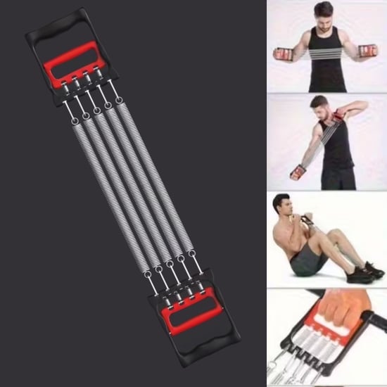 Buffer® Göğüs Genişletme ve Kuvvet Egzersiz Aleti – 5 Yaylı 5 Kademeli Ayarlanabilir Fitness ve Kuvv