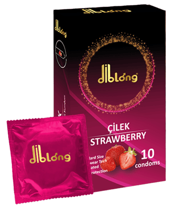 Diblong Prezervatif Çilek 10lu