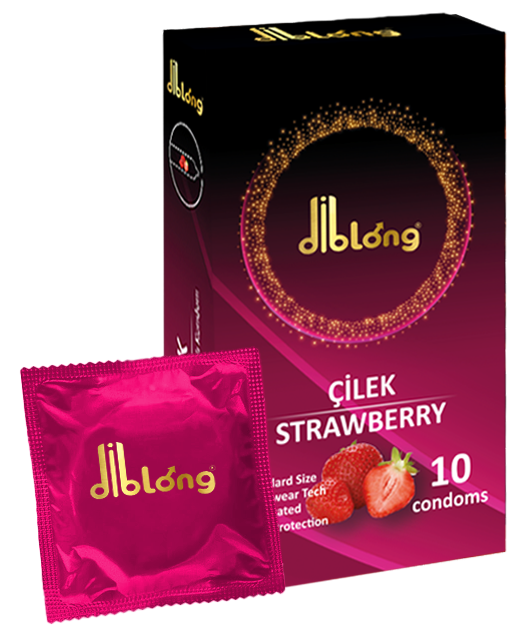 Diblong Prezervatif Çilek 10lu
