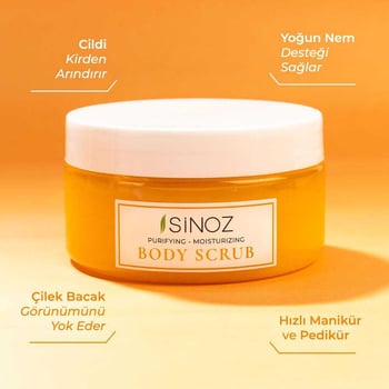 Sinoz Body Scrub Besleyici Arındırıcı Nemlendirici Vücut Peelingi 250 gr