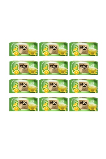 Efor Yeşil Çay Limon Bitki ve Meyve Çayı 1,75 Gr X 20 Süzen Poşet - 12'li Koli
