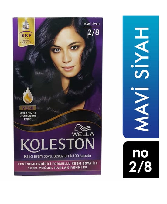 Koleston Kit Saç Boyası Mavi Siyah 2/8