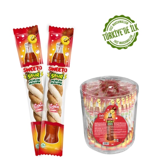 Sweeto Marshmallow 20 Gr Twister Kola (büyük Boy)