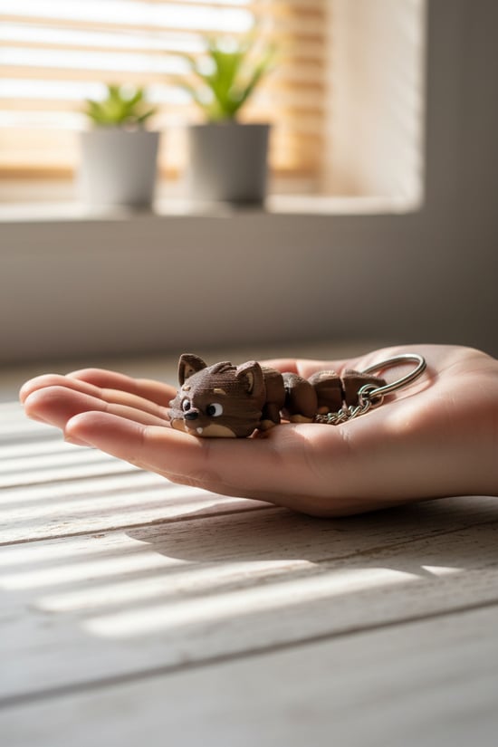 Kurt Adam Figürlü Hareketli Anahtarlık