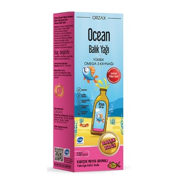 Ocean Balık Yağı Karışık Meyve Aromalı 150 Ml