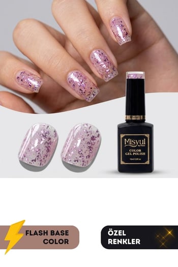 Misyul Uv Led Kalıcı Oje Nail Art 15 Ml Flash Base Color F06