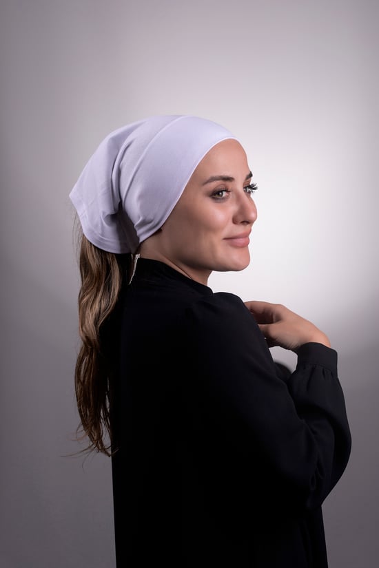 Hürrem Bone Beyaz Pratik Hazır Geçmeli İç Bone Viskon Kumaş Dikişsiz Boru Bone 3006_42