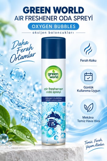 Green World Oda Spreyi 300 Ml - Oxygen Bubbles