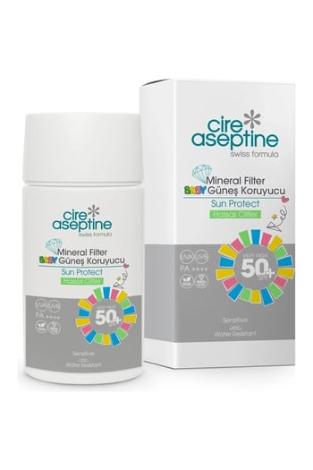 Cire Aseptine 50 Spt Mineral Filtreli Güneş Koruyucu Hassas Ciltler 50 Ml