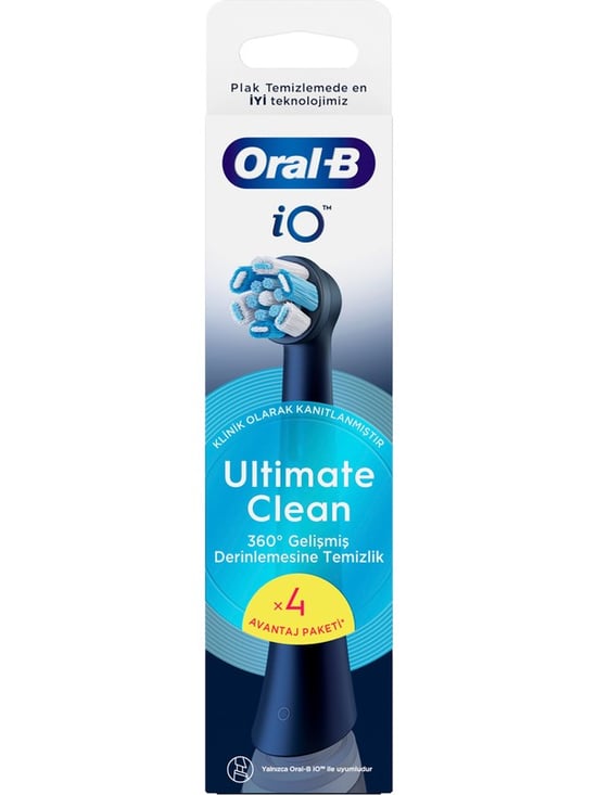 Oral-b İo Ultimate Clean Siyah Diş Fırçası Yedeği 4 Lü