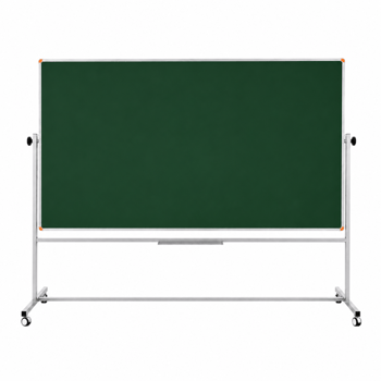 Emaye Yüzey 360° Dönerli Mobil Yazı Tahtası 120x200cm Yeşil