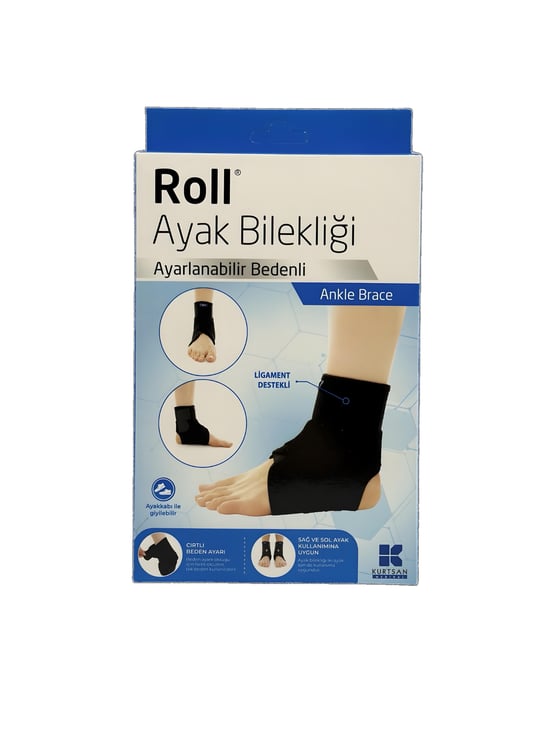 Roll Ligament Destekli Ayak Bilekliği ( Ayarlanabilir Bedenli )